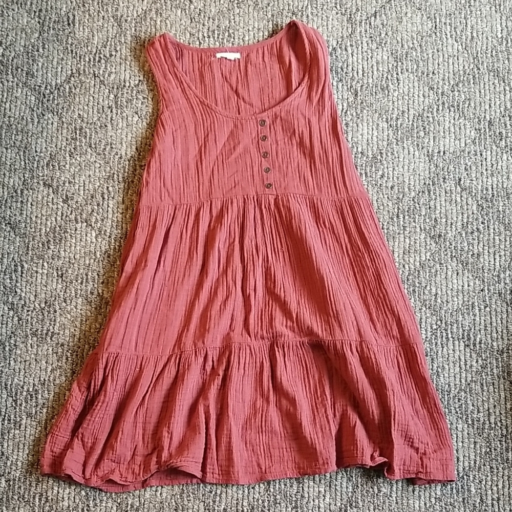 Sleeveless Rust Dress